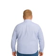 thumbnail image 2 of Big Kong USA Camisa Hombre Blanca Mil Rayas Azul Talla Grande Manga Larga, 2 of 5