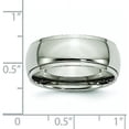 thumbnail image 6 of Chisel Titanium Polished 8.2mm Ridged Edge Band - Ring Size 10.5, 6 of 8