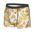 thumbnail image 2 of Balery Groovy Hippie Flower Mushrooms Men's Boxer Briefs, Soft and Breathable Cotton Underwear with nylon Waistband-Large, 2 of 9