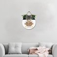 thumbnail image 5 of Eveokoki 12" My First Football Season Welcome Signs for Front Door Farmhouse Rustic Round Wooden Hanging Wreaths for Home Porch Wall Decor Housewarming Gift Football Lovers Outdoor Indoor, 5 of 5