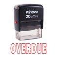 thumbnail image 1 of Printtoo Rubber Stamp OVERDUE Self Inking Office Stationary Stamp-Red, 1 of 1