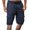 Navy, variant on Vivianyo HD Men's Casual Pocket Shorts Big Mens And Tall Men Casual Solid Knee Length Cargo Multi Pockets Fashion Short Pants