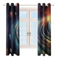 thumbnail image 3 of Galaxy Star Outer Space Blackout Curtains for Bedroom Curtains Insulated Room Darkening Window Drapes for Living Room, 3 of 7