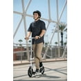 thumbnail image 3 of Razor A6 Foldable Kick Scooter - White, Large 10" Wheels, Anodized Aluminum, for Adult up to 220 lbs, 3 of 13