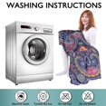 thumbnail image 6 of Wearable Oversized Blanket,Multicolor Ethnic Paisley Pattern Wearable Blanket Hoodie for Adults,Cozy Hooded Blankets with Super Pockets,Super Warm Fuzzy Pullover for Women & Men, 6 of 6