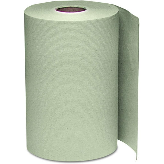 Windsoft 108 Nonperforated Paper Towel Roll, 8 x 350ft, Brown Case of 12 Rolls