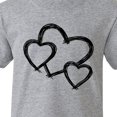 thumbnail image 4 of Inktastic Three Black Hearts Youth T-Shirt, 4 of 5