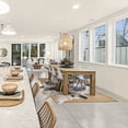 thumbnail image 4 of Bedford 75" Rect. Dining Table Square Legs, Brushed Smoke, 4 of 9