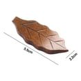 thumbnail image 2 of 6 Pack Natural Wooden Leaf Shape Chopstick Rest Spoon Fork Knife Holder Dinner Table Decor, 2 of 5