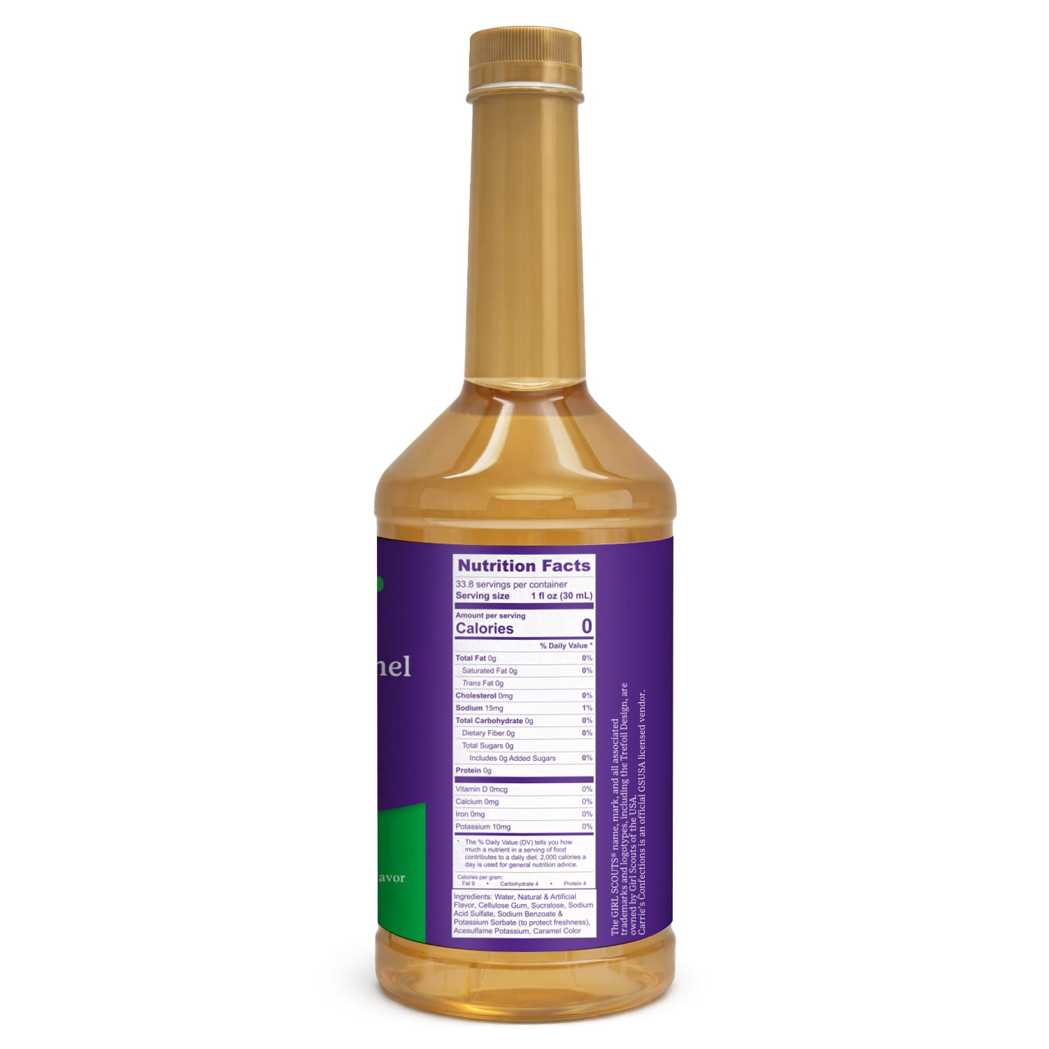 Girl Scouts Coconut Caramel Sugar Free Syrup, 1 Liter