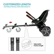 MIHOVER Adjustable HoverKart Self Balancing Scooter Seat Attachment, Balancing Scooter Go Kart Accessory for 6.5 8 10 Hover Board (Hoverboard not included)