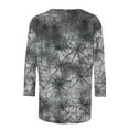 thumbnail image 5 of aohooy Plus Size Women Halloween Shirts 3/4 Sleeve Crewneck Shirt Funny Holiday Tees Pumpkin Witch Ghost Graphic Tee Pullover Tops Multicolor,L, 5 of 5