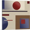 thumbnail image 1 of ARTCANVAS Mid-Century Modern Big Red Dot Canvas Art Print - Size: 12" x 12" (1.50" Deep), 1 of 9