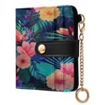 thumbnail image 2 of Small Wallet For Women Bifold Leather Pocket Coin Credit Card Holder With RFID Blocking Lush Tropical Leaves, 2 of 6