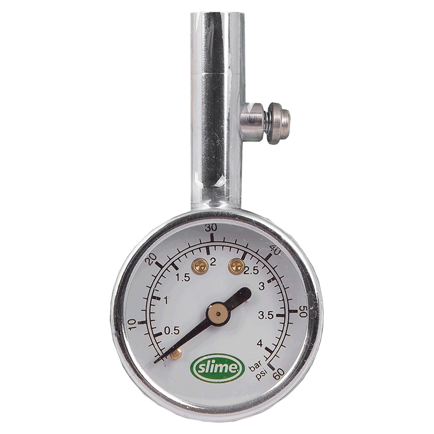 Slime 5-60 PSI Dial Tire Pressure Gauge, 5-60 PSI