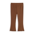 thumbnail image 2 of Asxite Toddler Girls Leggings Solid Elastic Waist Flare Stretch Casual Winter Pants 2-8 Y, 2 of 4