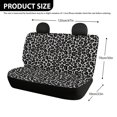 thumbnail image 4 of FUIALDOLG Leopard Print Rear Bench Seat Covers for SUV, 2 Piece Non-Slip Back Seat Covers, Easy to Install Durable Waterproof Seat Protectors for Truck Sedan, 4 of 4