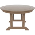 thumbnail image 6 of Portside 5-Piece Round Table Seashell Adirondack Chair Dining Set, 6 of 9