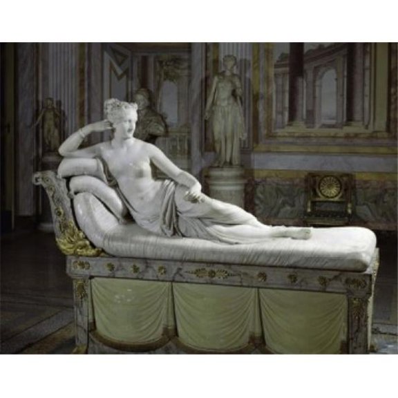 Posterazzi SAL3804414439 Pauline Bonaparte As Venus Antonio Canova 1757-1822 Italian Galleria Borghese Rome Italy Poster Print - 18 x 24 in.