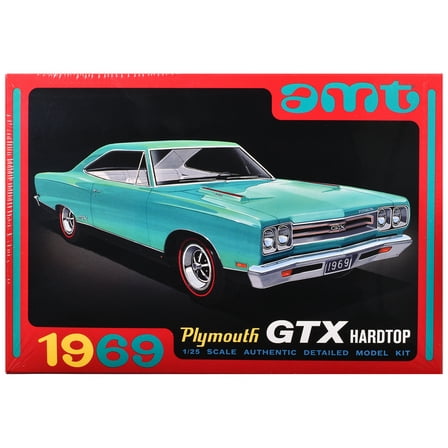 Skill 2 Model Kit 1969 Plymouth GTX Hardtop 1/25 Scale Model by AMT