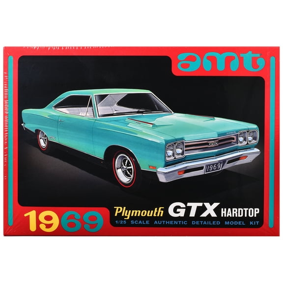 Skill 2 Model Kit 1969 Plymouth GTX Hardtop 1/25 Scale Model by AMT