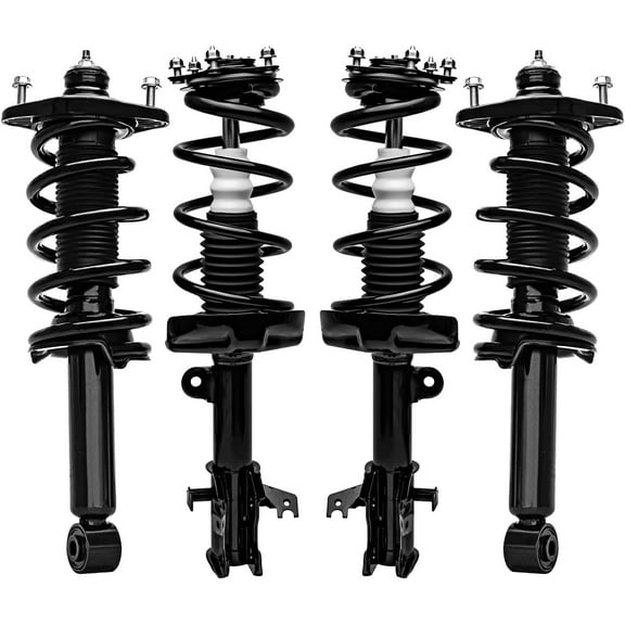 Detroit Axle - FWD Front Rear Struts for 2012 2013 2014 Honda CR-V, Complete Struts with Coil Spring Assembly Replacement Suspension Kit