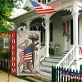 thumbnail image 2 of Rdsfhsp Patriotic Memorial Day Linen Garden Flag 12x18 inch Double Sided, Freedom Soldiers Heroes Garden Yard Flags for House Outdoor Decoration, 2 of 5