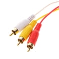 thumbnail image 4 of Cable RCA Hugo 2 piezas a 3 cables convertidores de componentes de sonido y video RCA, 4 of 7