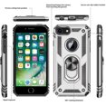 thumbnail image 2 of FYBTO Compatible for iPhone 8 Case, iPhone 7 Case, iPhone 6s/ 6 Case with Tempered Glass Screen Protector [2 Pack], Military-Grade Protective Phone Case with Kickstand Ring for iPhone, 2 of 7