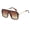 Brown Tortoise, variant on OWL Oversized Sunglasses for Women Men UV400 Lens Flat Mirror Top Rimless Eyewear