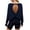 Navy, variant on Women's Home Yoga Top Fashion Long Sleeve Thumb Cover Backless Shirts Spring Summer Solid Color Casual Loose Blouses Round Neck Pullover Top Navy XL
