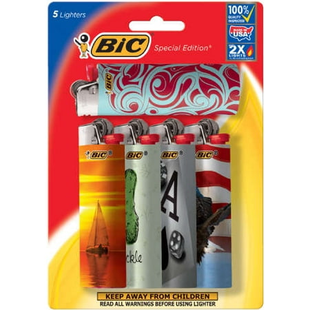 BIC Special Edition Favorites Series Lighter, 5 Pack