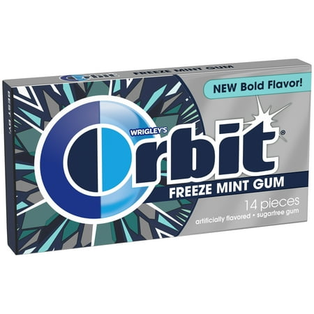 Orbit Gum, Peppermint Sugarfree Chewing Gum, 14 Pieces