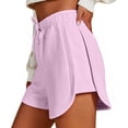 thumbnail image 3 of Axiiglly Plus Size Womens Shorts Casual Loose Athletic Shorts Solid Color Summer Outdoor Hiking Holiday Shorts S-3XL, 3 of 9