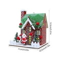 thumbnail image 3 of Qwtwty Home Decor Christmas Wooden House Ornaments Indoor Miniature Decorations Christmas Decorations Window Displays, 3 of 6