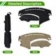 thumbnail image 4 of Cubierta del Tablero Unique Bargains para Mazda 3 2011-2015 sin Hud Alfombrilla de Cubierta del Tablero de Cuero Sintético Negro 1 Set, 4 of 7