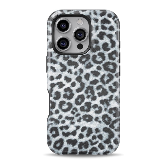 DesignSkinz Scratch-Resistant Hard Slim Case Compatible with iPhone 16 (Compatible with MagSafe) - Real Leopard Animal Print