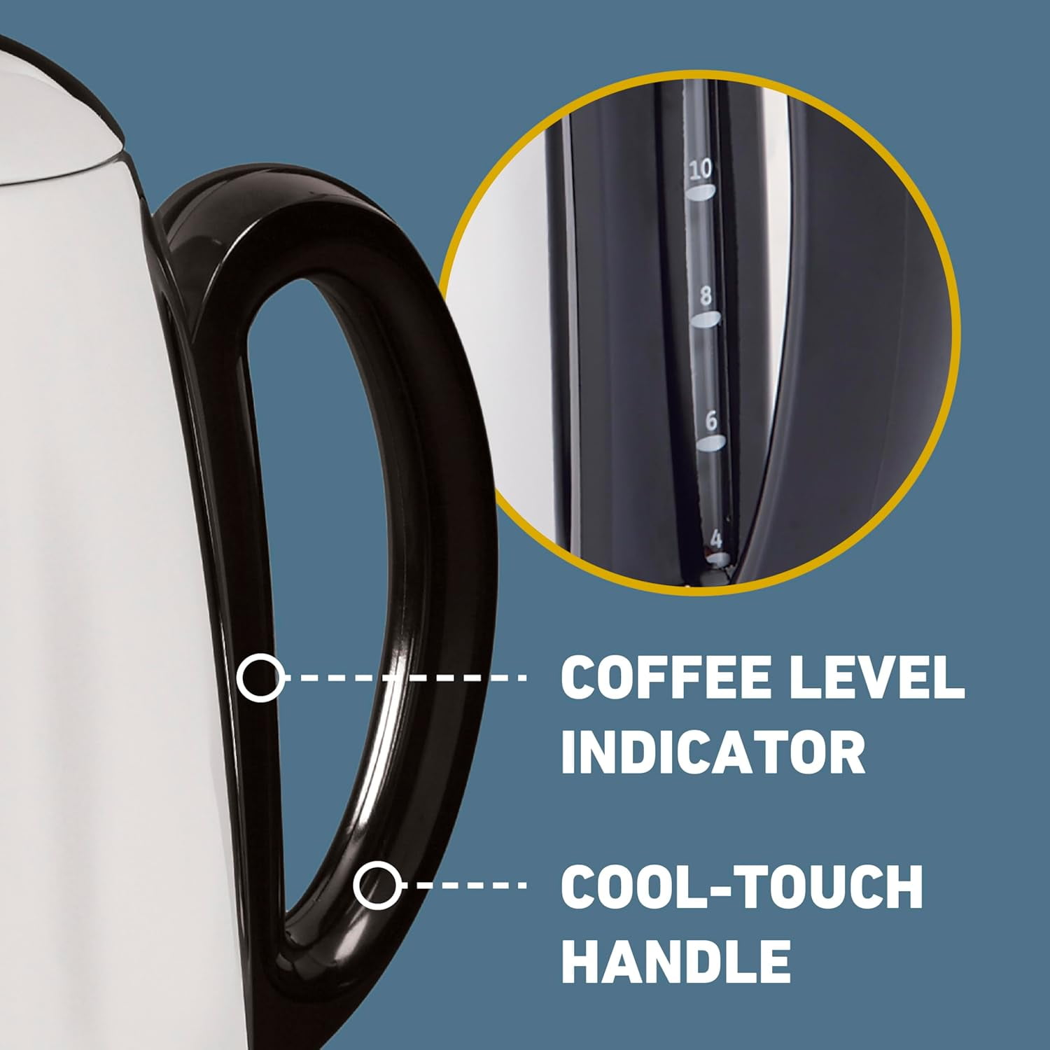 Classic Electric Percolator Coffee Maker 12-Cup Stainless Steel with Heat Resistant Handle