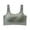 Green, variant on Womens Ribbed Cropped Tank Tops Workout Cami Tops Wireless Seamless Fitness Gym Yoga Longline Bras Brown One Size