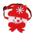 thumbnail image 3 of Disfraz de mascota Halloween Disfraz de Navidad Collar para perro gato pequeño - tal se describe, Monigote de nieve Salvador Collar de sombrero para mascotas, 3 of 7