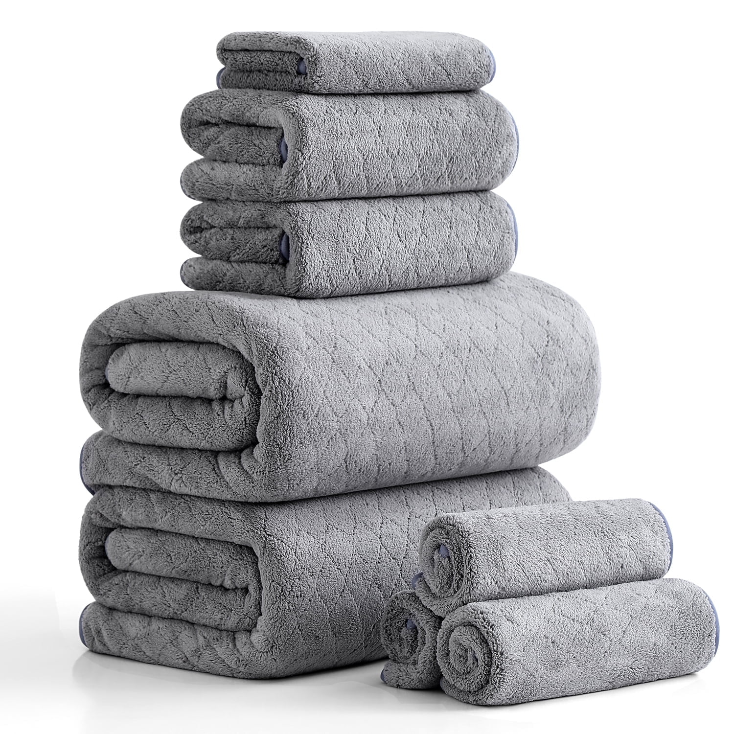 Superior Oregon Organic Cotton Solid 9-Piece Towel Set, Gold
