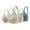 Light Blue, variant on Fatuov Women's Wirefree Bras Plus Size Push Up Embroidery Full Coverage Soft Daily Bras for Casual Seamless Lace T-Shirt Bras, 3-Pack, Beige, 38B