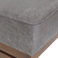 thumbnail image 5 of Noble House Clare Microfiber and Wood Cocktail Ottoman, Slate and Walnut, 5 of 8