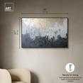 thumbnail image 5 of Silvered Layers Canvas Blue Abstract Art by Art Remedy, Black Frame, 45" x 30", 5 of 7