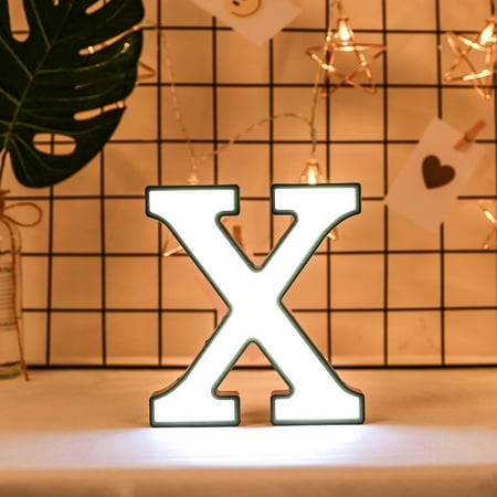 

NIUREDLTD Creative LED Letter Lights Night Light English Letters Light Lamp Decor