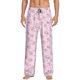 thumbnail image 1 of Balery Cute Pig Pantalones de pijama para hombre, pijama ultraligero, pantalón de descanso-X-Large, 1 of 6