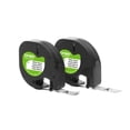 thumbnail image 3 of DYMO Labeling Tape for LetraTag Label Makers, Black Print on White Labels, 1/2" x 13-Foot Roll, 2-Pack, 3 of 9
