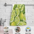 thumbnail image 3 of 2-Piece Polyester cotton Towel Set Absorbent Lemon Hand Towel Bath Towel Soft and Comfortable Machine Wash 28.3x14.4, 3 of 7