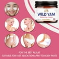 thumbnail image 6 of Wild Yam Cream Organic, Moisturizing Body Cream for Women, Plant-Based Skincare Cream, 3.5 oz (100 g), 6 of 8