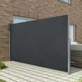 thumbnail image 5 of MCombo 138''x 78'' Patio Retractable Side Awning, Fully Assembled Waterproof Sunshade Privacy Screen for Garden, Balcony and Pools, 4744, 5 of 13